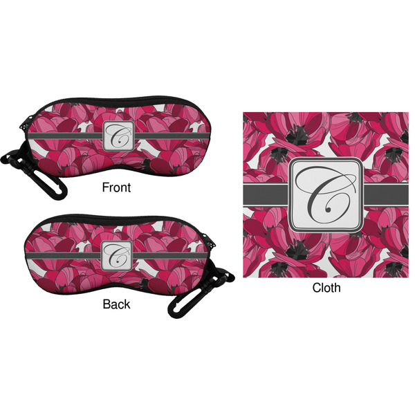 Tulips Eyeglass Case & Cloth (Approval)
