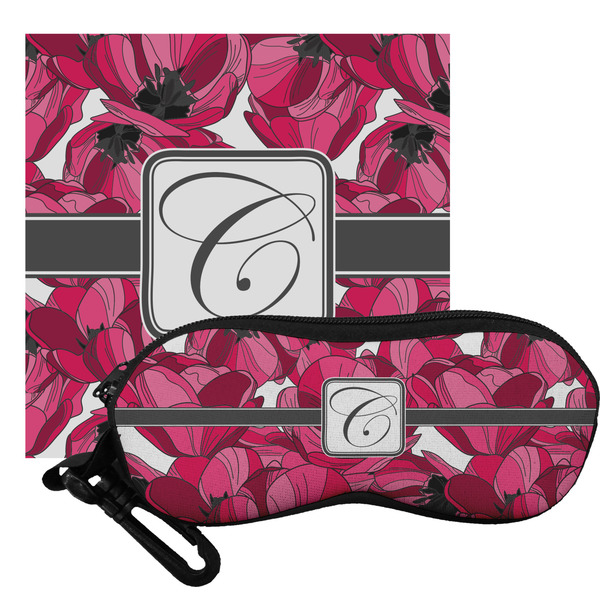 Custom Tulips Eyeglass Case & Cloth (Personalized)