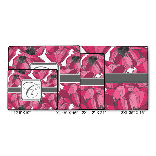 Tulips Gaming Mats - SIZE CHART