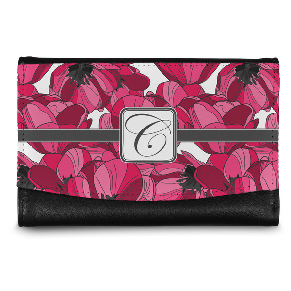 Custom Tulips Genuine Leather Women's Wallet - Small (Personalized)