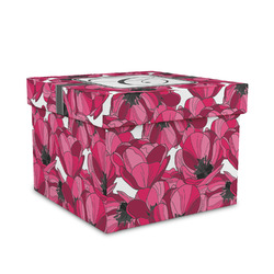 Tulips Gift Box with Lid - Canvas Wrapped - Medium (Personalized)