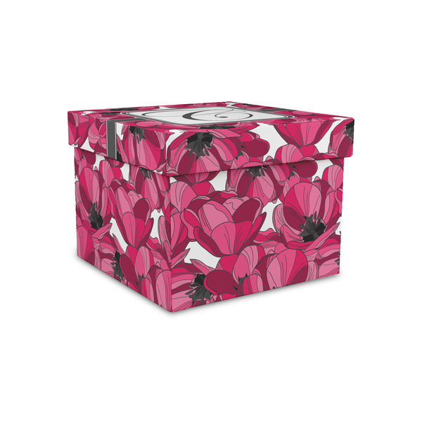 Custom Tulips Gift Box with Lid - Canvas Wrapped - Small (Personalized)