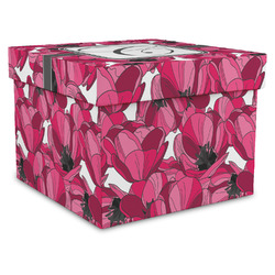 Tulips Gift Box with Lid - Canvas Wrapped - XX-Large (Personalized)
