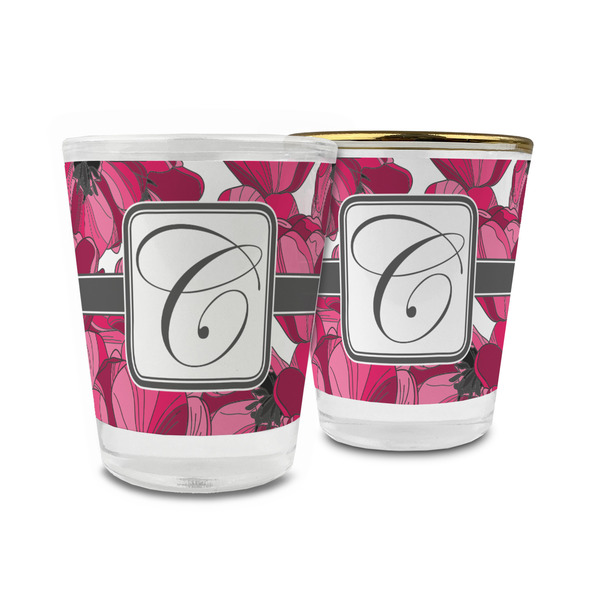 Custom Tulips Glass Shot Glass - 1.5 oz (Personalized)