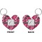 Tulips Heart Keychain (Front + Back)