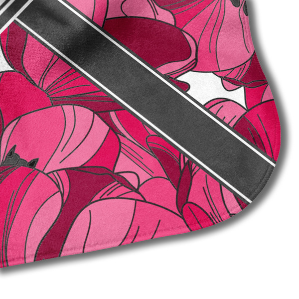 Tulips Hooded Baby Towel- Detail Corner