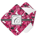Tulips Hooded Baby Towel (Personalized)