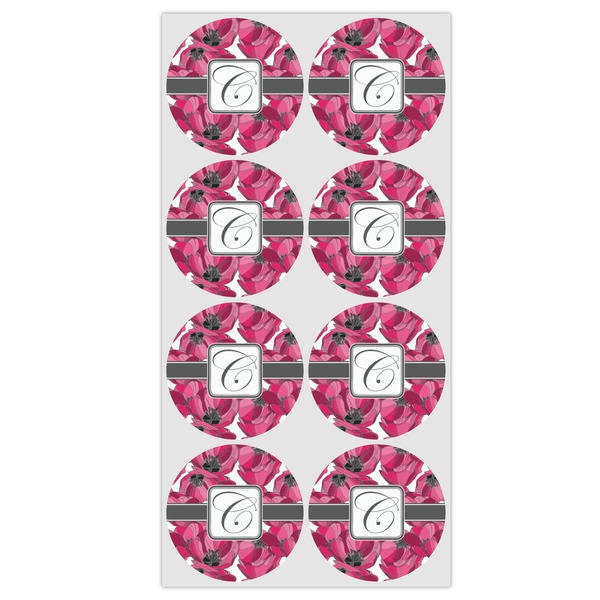 Tulips Icing Circle - Medium - Set of 8