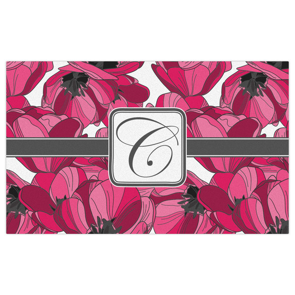 Tulips Indoor / Outdoor Rug - 3'x5' - Front Flat