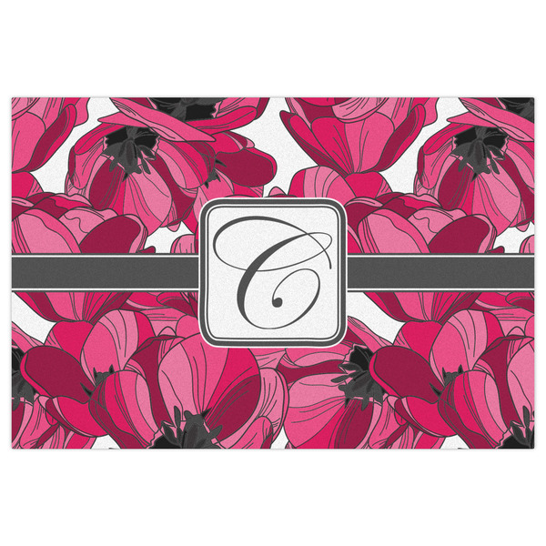 Tulips Indoor / Outdoor Rug - 4'x6' - Front Flat