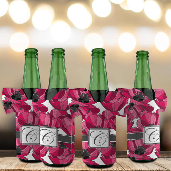 Tulips Jersey Bottle Cooler - Set of 4 - LIFESTYLE