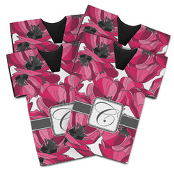 Tulips Jersey Bottle Cooler - Set of 4 (Personalized)