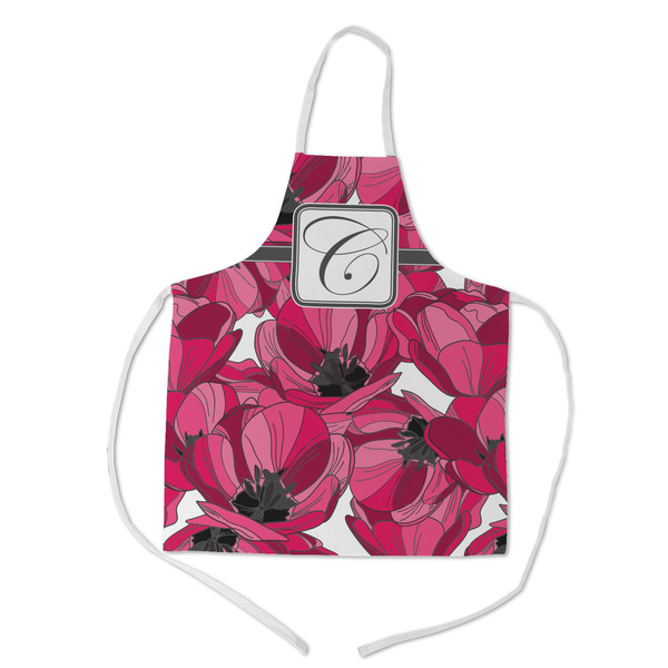 Custom Tulips Kid's Apron w/ Initial