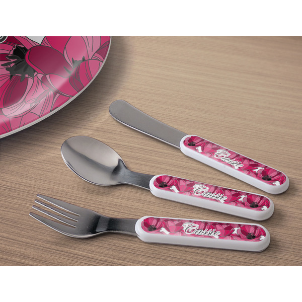Tulips Kids Flatware w/ Plate