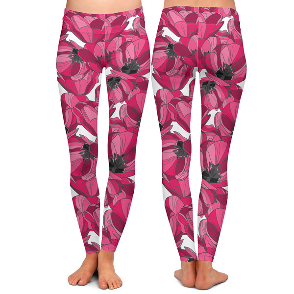 Tulips Ladies Leggings - Front and Back