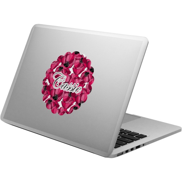 Custom Tulips Laptop Decal (Personalized)