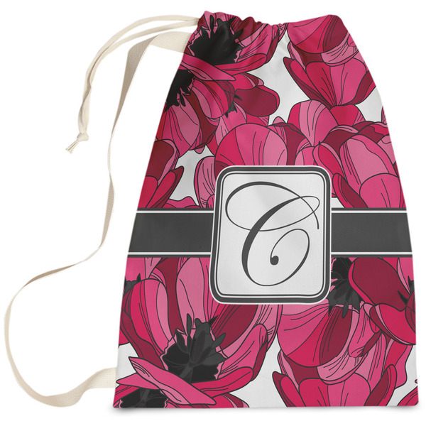 Custom Tulips Laundry Bag - Large (Personalized)