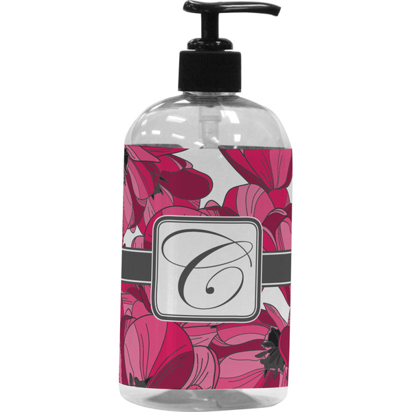 Custom Tulips Plastic Soap / Lotion Dispenser (Personalized)