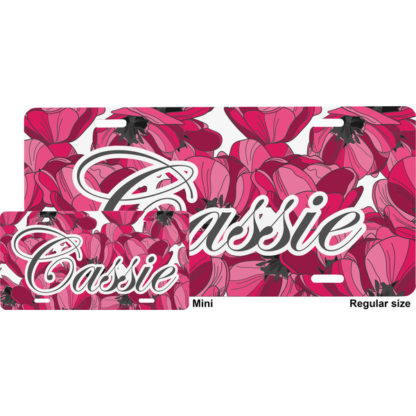 Tulips License Plate (Sizes)