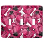 Tulips Light Switch Cover (3 Toggle Plate)