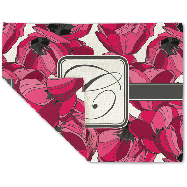 Tulips Linen Placemat - Folded Corner (double side)