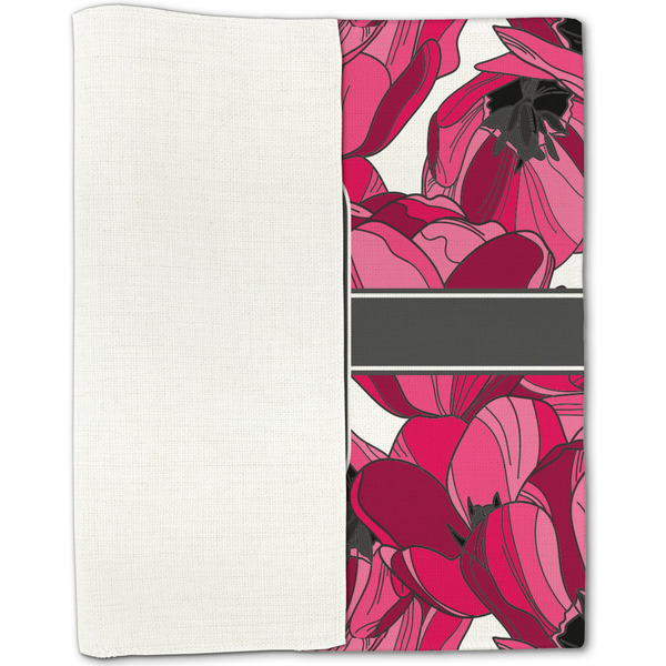 Tulips Linen Placemat - Folded Half