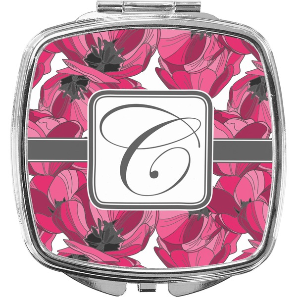 Custom Tulips Compact Makeup Mirror (Personalized)