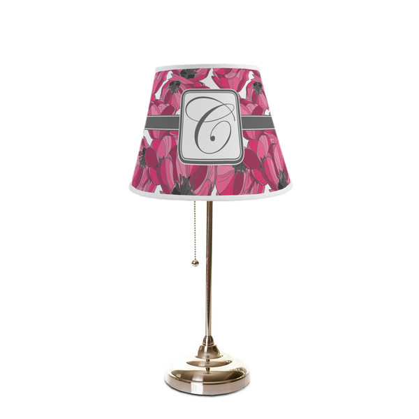 Tulips Poly Film Empire Lampshade - On Stand