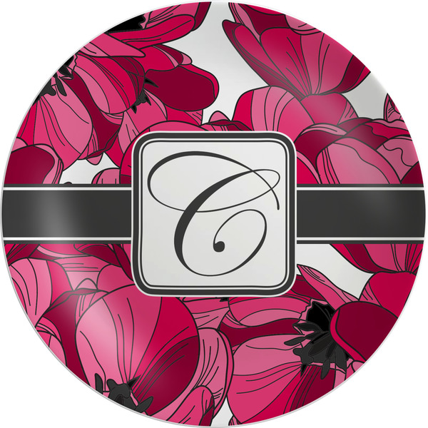 Custom Tulips Melamine Plate (Personalized)