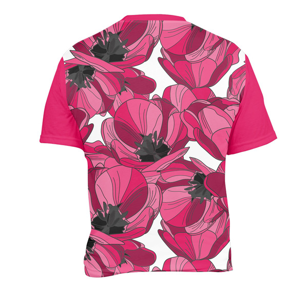 Tulips Men's Crew Neck T Shirt Medium - Back
