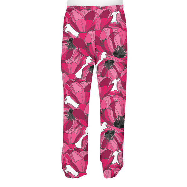 Tulips Men's Pjs Back - on model