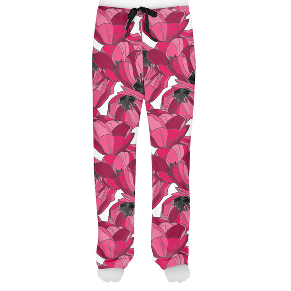 Tulips Men's Pjs Front - on model