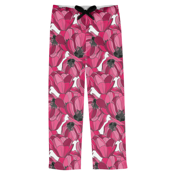 Custom Tulips Mens Pajama Pants - L