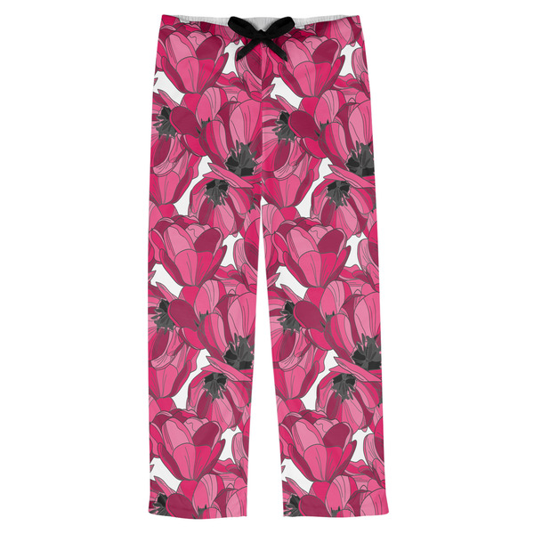 Custom Tulips Mens Pajama Pants - XS