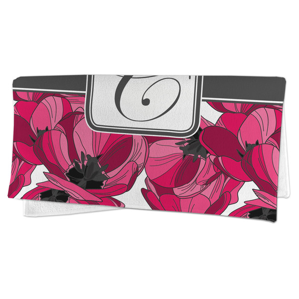Tulips Microfiber Dish Rag - FOLDED (half)