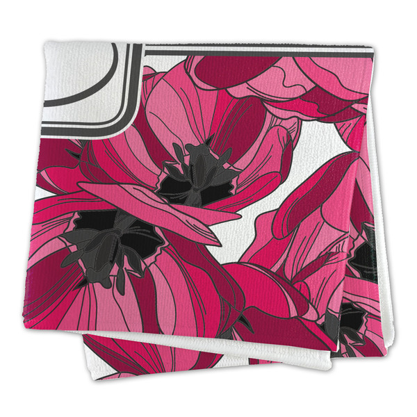 Tulips Microfiber Dish Rag - FOLDED (square)