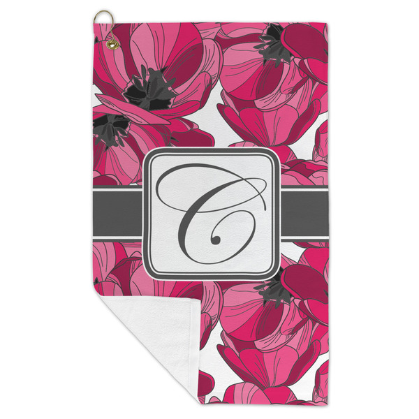 Tulips Microfiber Golf Towels - FOLD