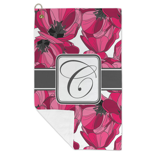 Tulips Microfiber Golf Towels - FOLD
