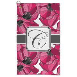 Tulips Microfiber Golf Towel (Personalized)