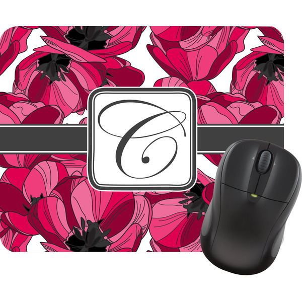 Custom Tulips Rectangular Mouse Pad (Personalized)