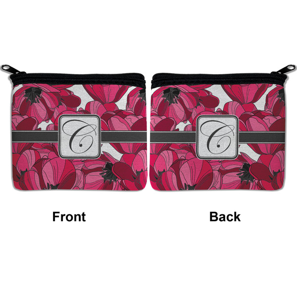 Tulips Neoprene Coin Purse - Front & Back (APPROVAL)