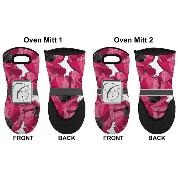Tulips Neoprene Oven Mitt - Set of 2 - Approval