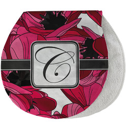 Tulips Burp Pad - Velour w/ Initial