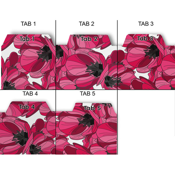 Tulips Page Dividers - Set of 5 - Approval