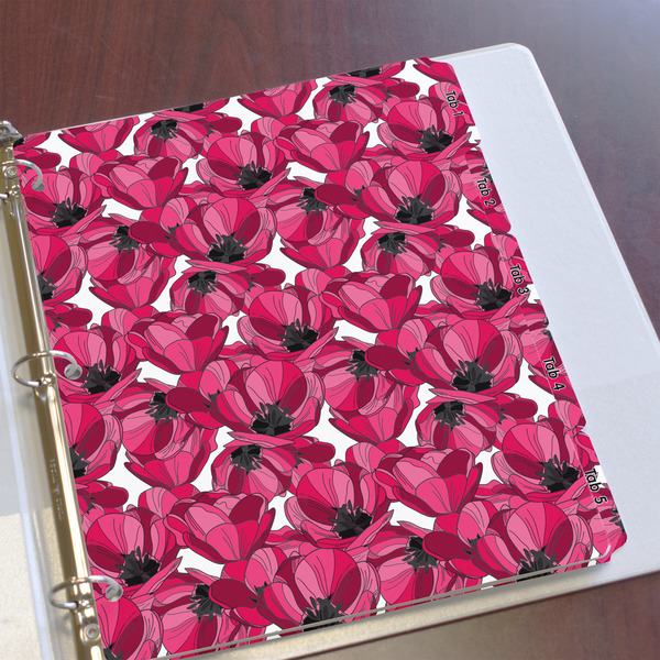 Tulips Page Dividers - Set of 5 - In Context