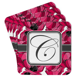Tulips Paper Coasters w/ Initial