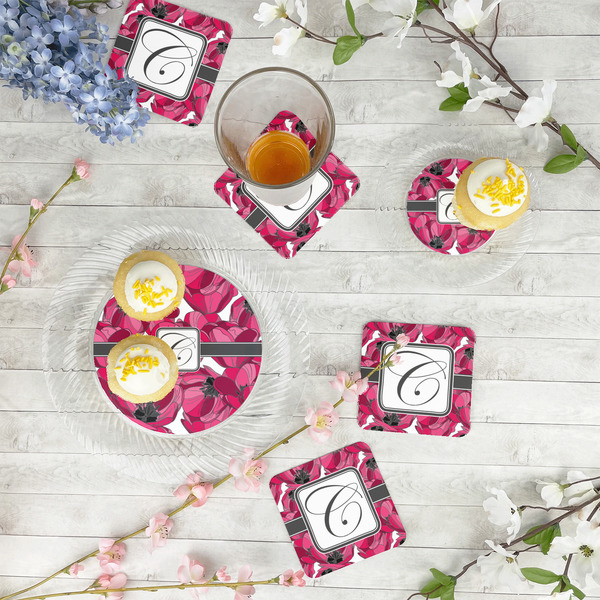 Tulips Paper Coasters - In Context