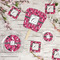 Tulips Party Supplies Combination Image - All items - Plates, Coasters, Fans