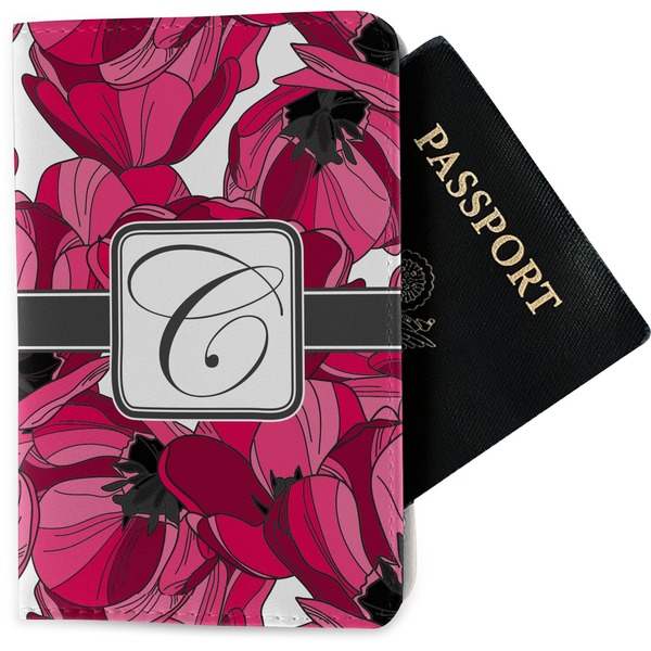 Custom Tulips Passport Holder - Fabric (Personalized)