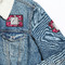 Tulips Patches Lifestyle Jean Jacket Detail